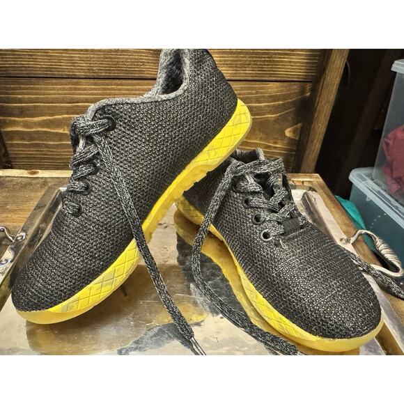 NOBULL Women’s/Men’s Trainers Gray Textured Knit Upper Honeycomb Sole Pre-loved - Picture 12 of 14